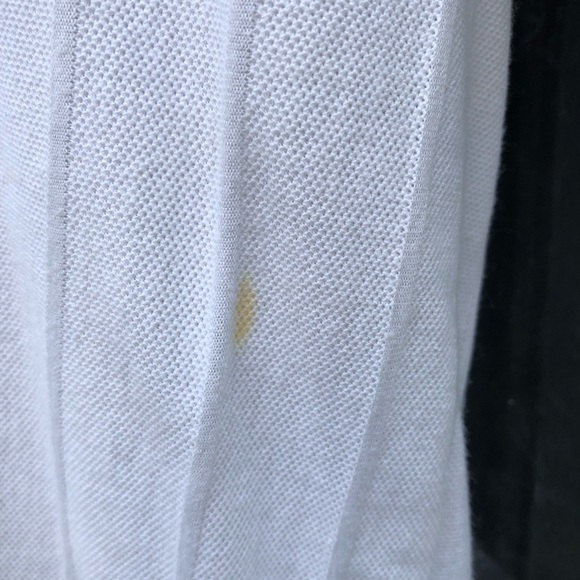 Men’s White with Blue Collar Short Sleeve Shirt - Picture 8 of 8